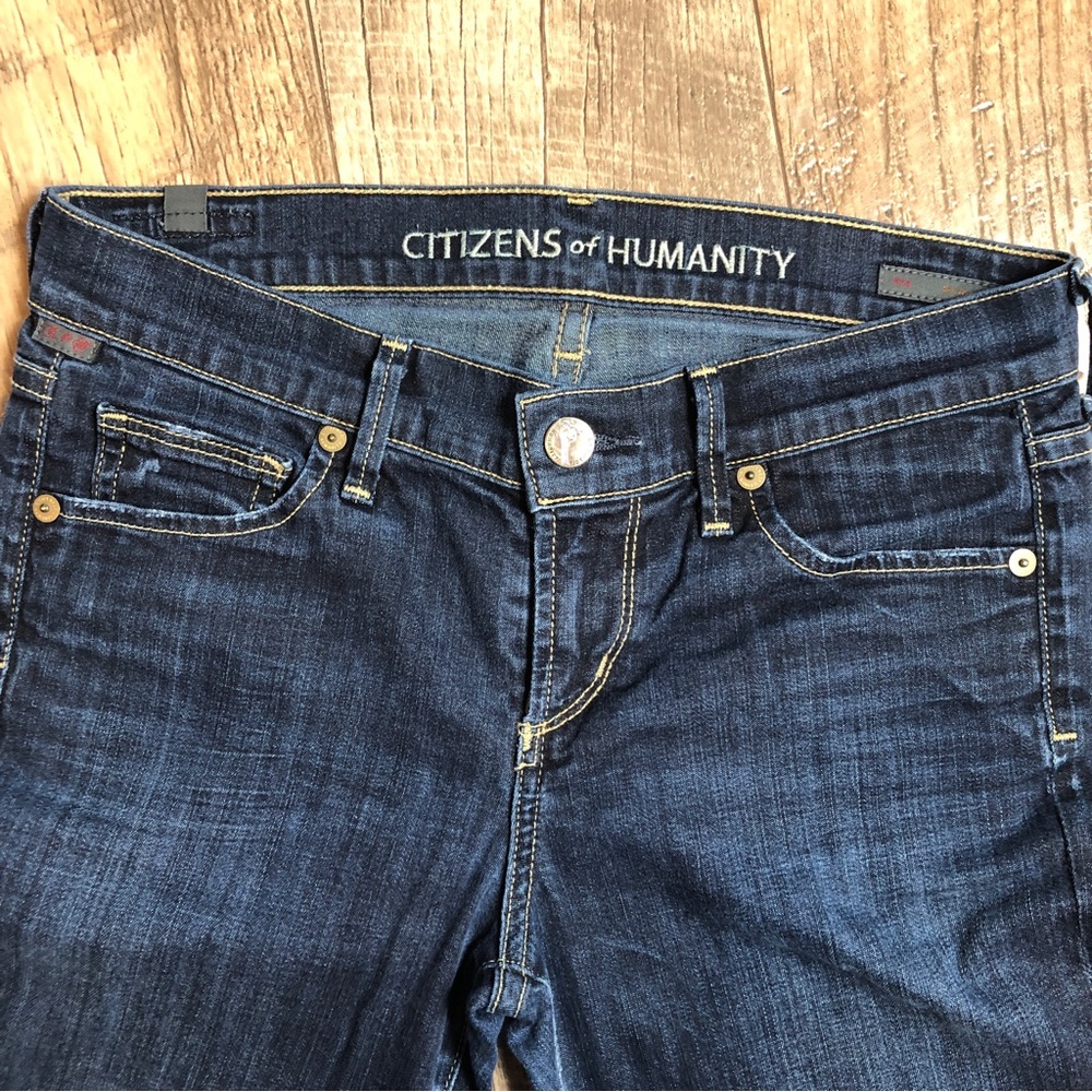 Citizens Of Humanity Ava Jeans Low rise straight leg Size 25 dark wash